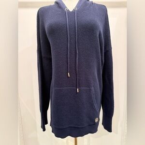 Michael Kors Blue Knit hoodie  Sweater